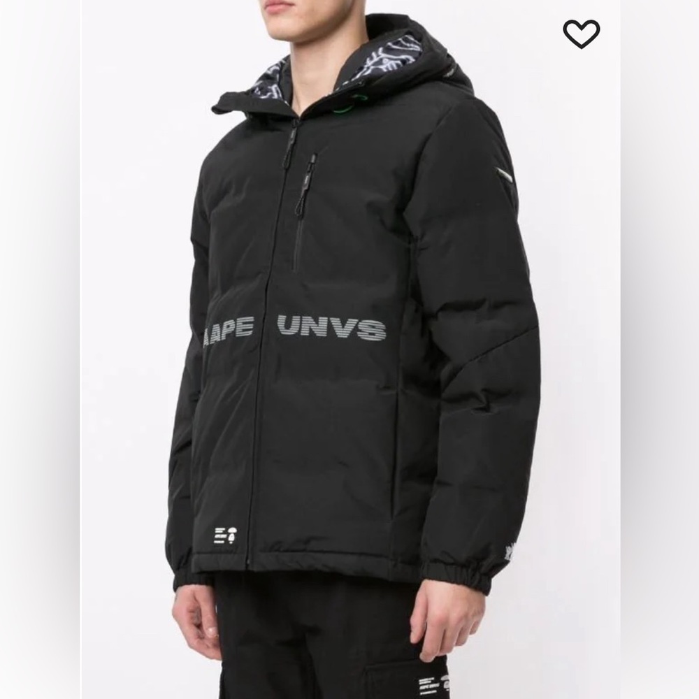 NWT-AAPE by A Bathing Ape (BAPE) Hooded Down Coat - Men L/WomenXL - Picture 2 of 13